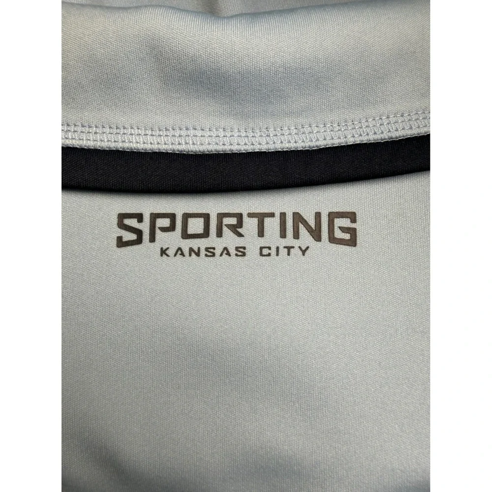 Adidas Sporting Kansas City 2011 Jersey Mens XL Light Blue MLS Soccer Lamar Hunt